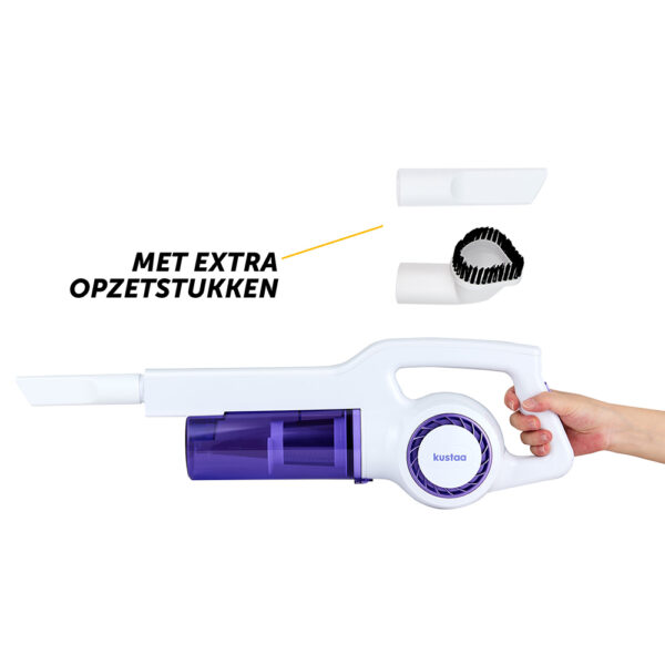 Steelstofzuiger met kabel - Wit - Image 9